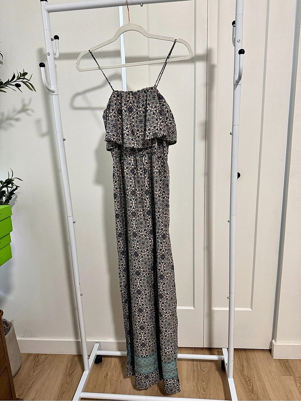 Forever 21 Paisley Maxi Dress Blue Size XS